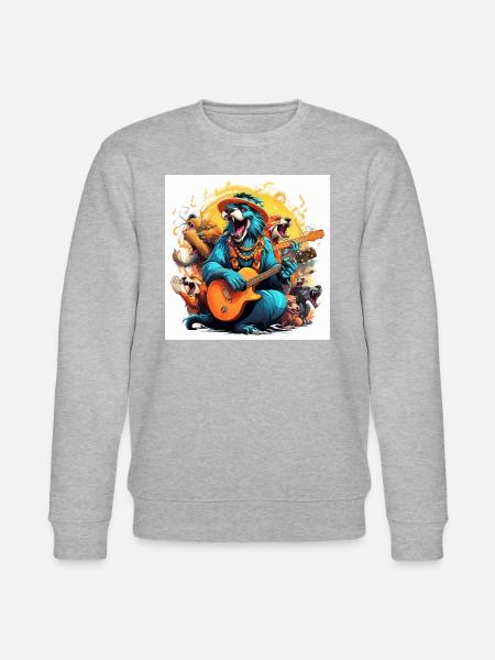 The Avian Jazz Fusion - Stanley/Stella CHANGER Unisex Organic Sweatshirt - heather grey