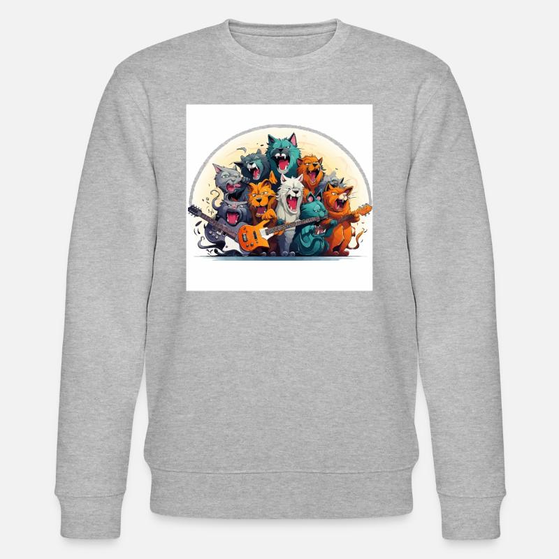Das schrullige Jazz Ensemble - Stanley/Stella Unisex Bio-Sweatshirt CHANGER - Grau meliert