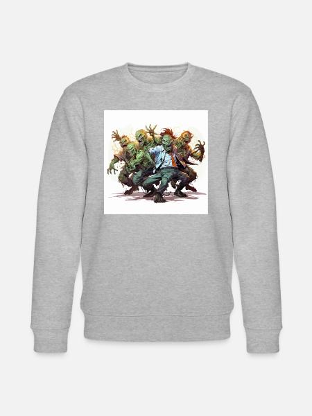 The Zombie Dance Party - Stanley/Stella CHANGER Unisex Organic Sweatshirt - heather grey