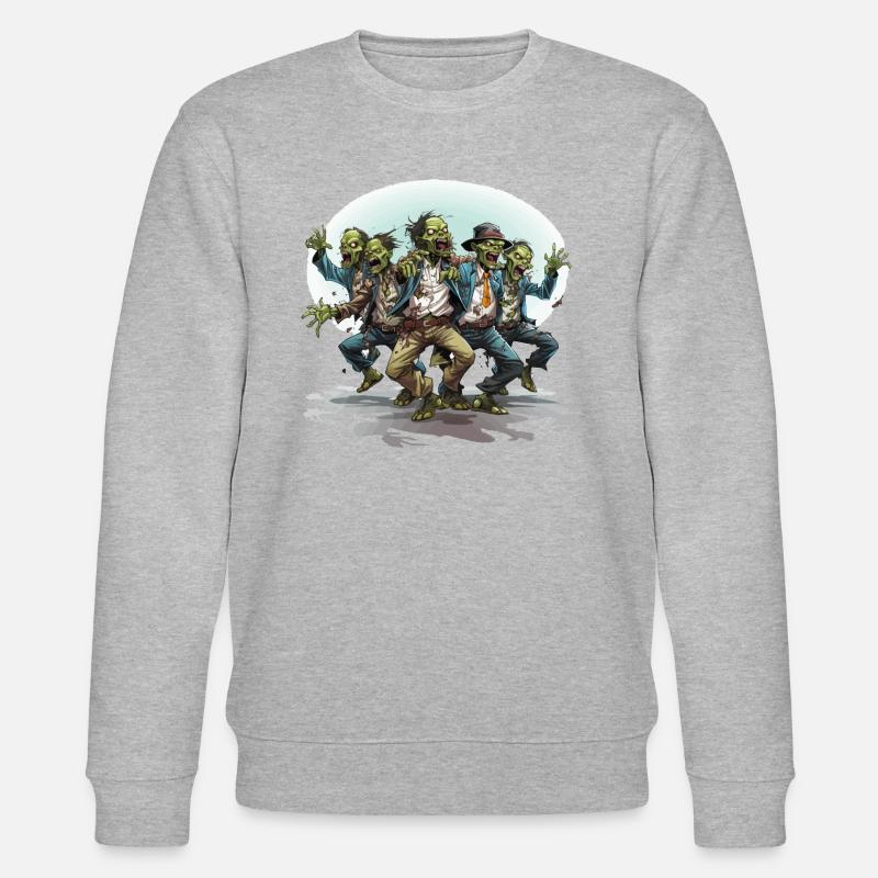 The Zombie Dance Party - Stanley/Stella CHANGER Unisex Organic Sweatshirt - heather grey