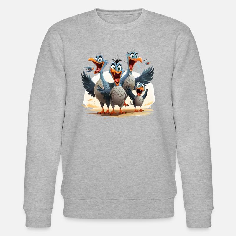 Die geflügelten Wunder - Stanley/Stella Unisex Bio-Sweatshirt CHANGER  - Grau meliert