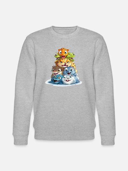 Les constructeurs de pyramides loufoques - Sweat bio CHANGER Stanley/Stella Unisexe - gris chiné