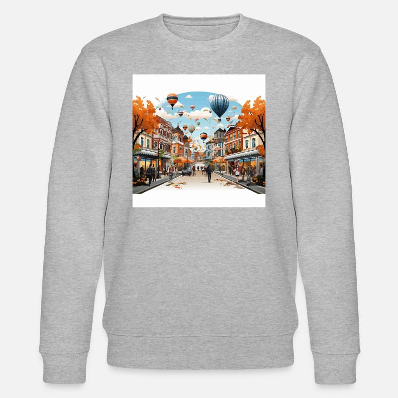 Feierliches Spektakel - Stanley/Stella Unisex Bio-Sweatshirt CHANGER  - Grau meliert