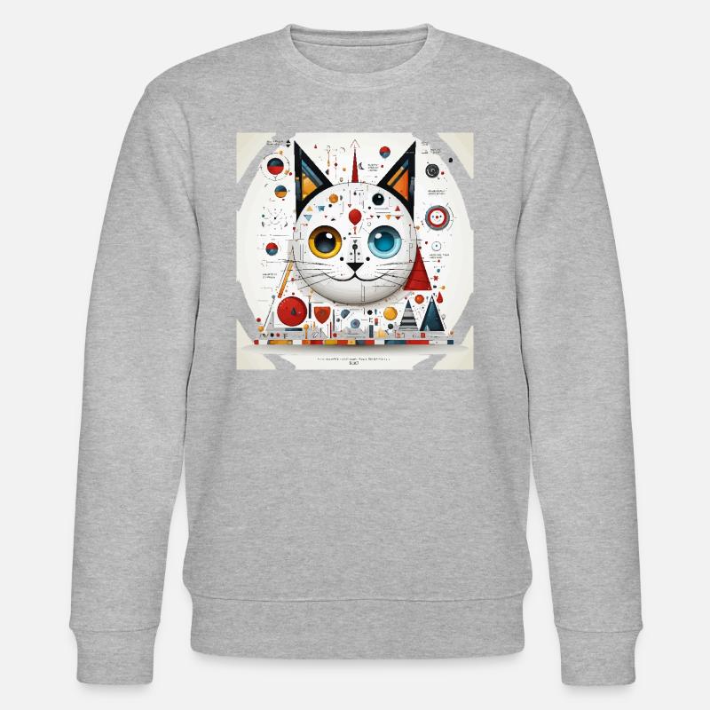 Symphonie de symétrie - Sweat bio CHANGER Stanley/Stella Unisexe - gris chiné