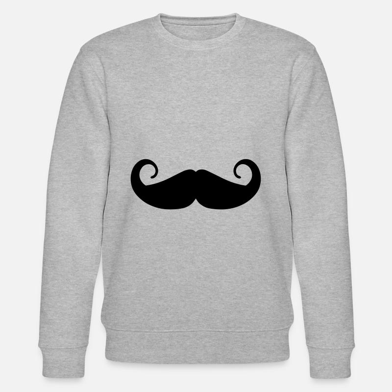 Schnurrbart symbol - Stanley/Stella Unisex Bio-Sweatshirt CHANGER  - Grau meliert