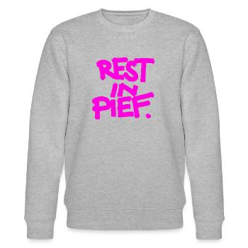 REPOS À PIEF (R.I.P.) - Sweat bio CHANGER Stanley/Stella Unisexe - gris chiné - Devant - Nik (191cm) & Marisol (170cm)