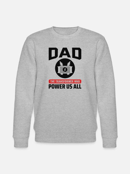 Elektriker Vater - Stanley/Stella Unisex Bio-Sweatshirt CHANGER  - Grau meliert