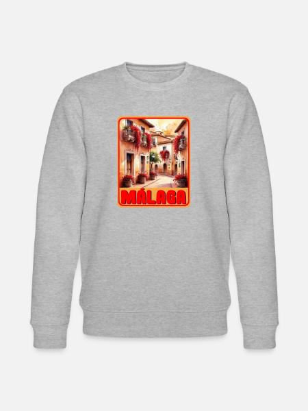 Malaga andalusien - Stanley/Stella Unisex Bio-Sweatshirt CHANGER - Grau meliert
