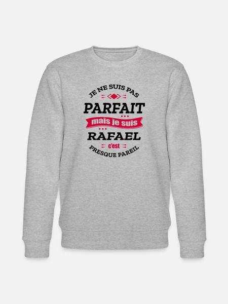 RAFAEL PARFAIT - PRENOM RAFAEL - Sweat bio CHANGER Stanley/Stella Unisexe - gris chiné