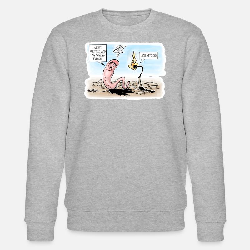 Wetter-App - Stanley/Stella Unisex Bio-Sweatshirt CHANGER  - Grau meliert
