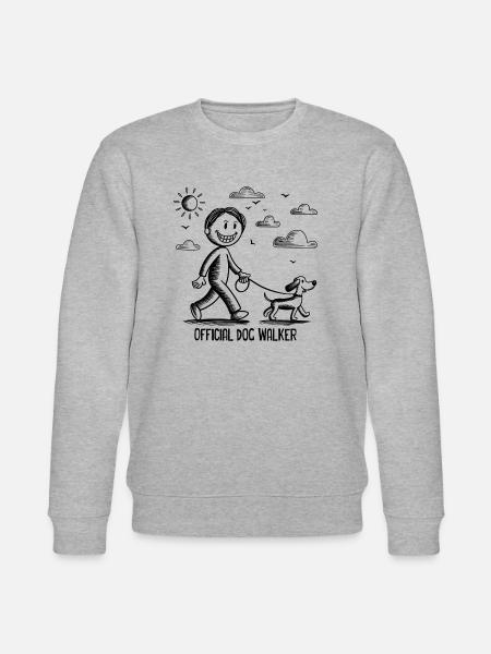 Official Dog Walker - Stanley/Stella CHANGER Unisex Organic Sweatshirt - heather grey