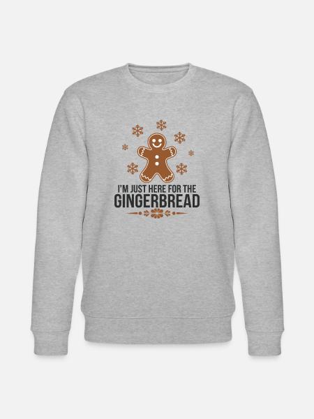 Gingerbread Gingerbread Man Gingerbread Christmas - Stanley/Stella CHANGER Unisex Organic Sweatshirt - heather grey