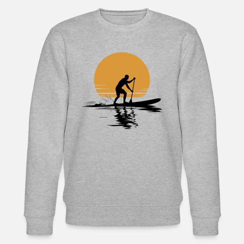 Vacances loisirs Stand Up Paddle - Sweat bio CHANGER Stanley/Stella Unisexe - gris chiné