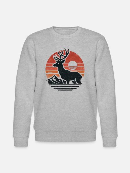 Cerf - Sweat bio CHANGER Stanley/Stella Unisexe - gris chiné