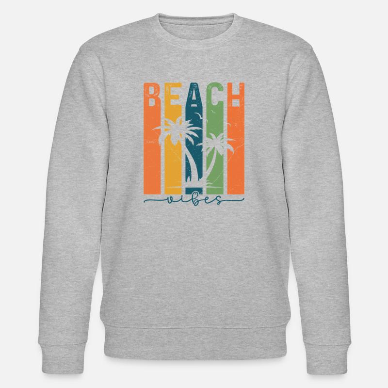 Summer Beach Vibes - Stanley/Stella Unisex Bio-Sweatshirt CHANGER  - Grau meliert