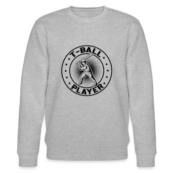 T-ball Player - Stanley/Stella Unisex Bio-Sweatshirt CHANGER  - Grau meliert - Vorne - Nik (191cm) & Marisol (170cm)