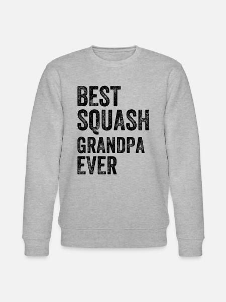 Best Squash Grandpa Ever - Stanley/Stella Unisex Bio-Sweatshirt CHANGER  - Grau meliert