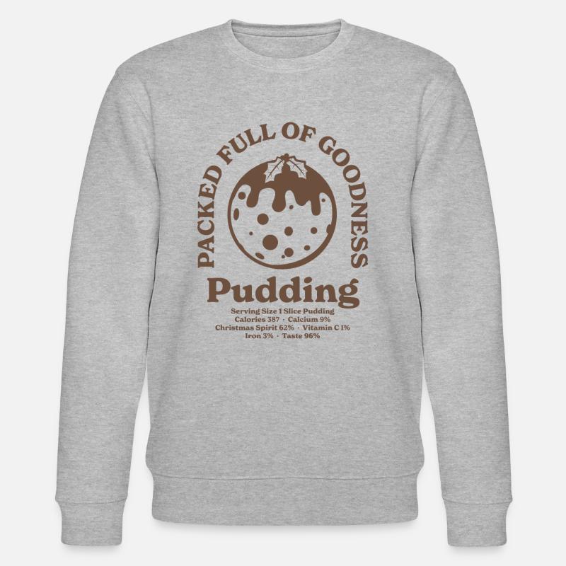 Pudding de Noël - Sweat bio CHANGER Stanley/Stella Unisexe - gris chiné