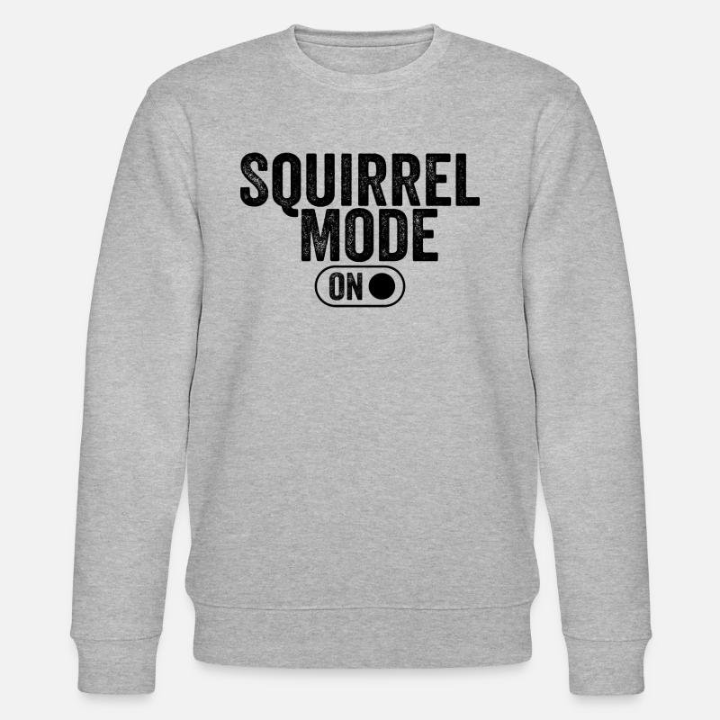 Eichhörnchen-Modus an - Stanley/Stella Unisex Bio-Sweatshirt CHANGER  - Grau meliert