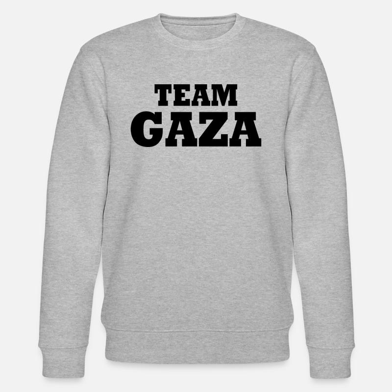 Team gaza - Stanley/Stella Unisex Bio-Sweatshirt CHANGER  - Grau meliert