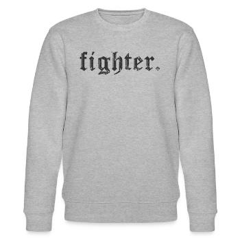 FischerS fighter. grau mit Muster - Stanley/Stella Unisex Bio-Sweatshirt CHANGER  - Grau meliert - Vorne - Nik (191cm) & Marisol (170cm)
