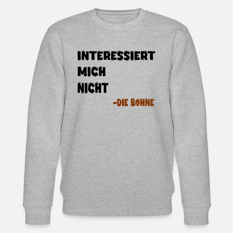 Interessiert mich nicht - Stanley/Stella Unisex Bio-Sweatshirt CHANGER  - Grau meliert