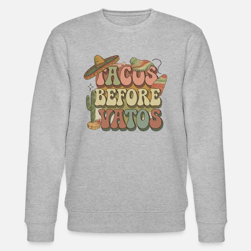 Tacos - Stanley/Stella Unisex Bio-Sweatshirt CHANGER  - Grau meliert
