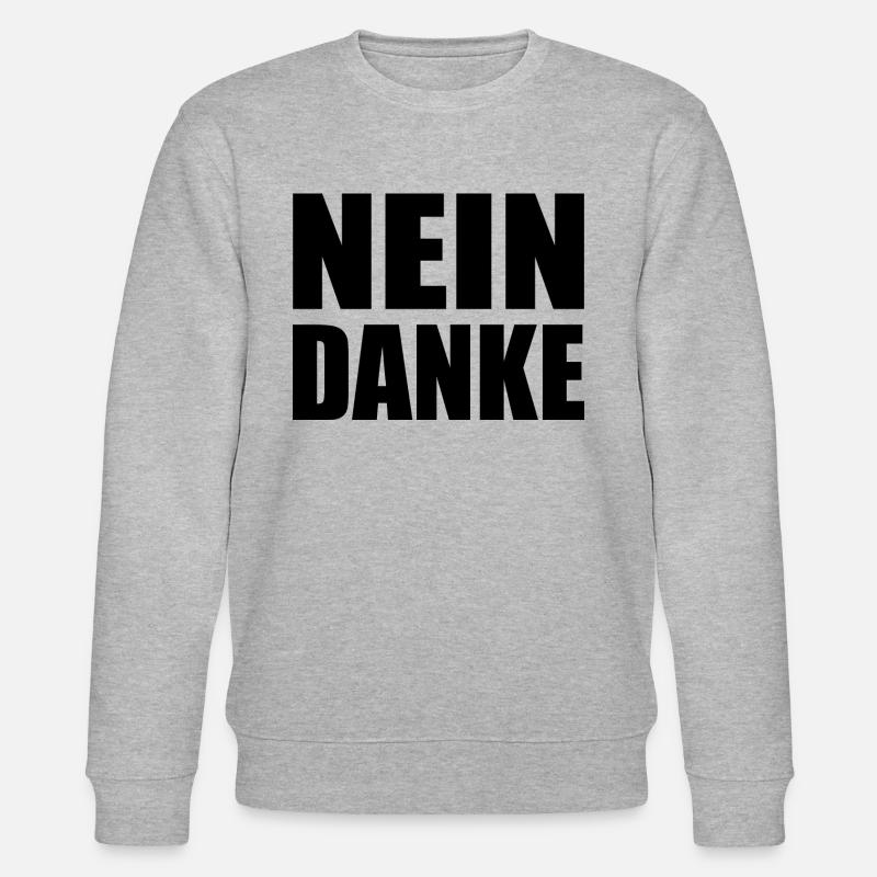 Nein danke - Stanley/Stella Unisex Bio-Sweatshirt CHANGER  - Grau meliert