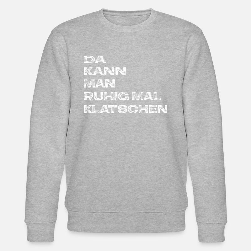 Klatschen - Stanley/Stella Unisex Bio-Sweatshirt CHANGER - Grau meliert