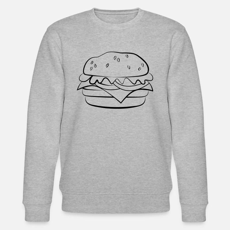 Burger dessin - Sweat bio CHANGER Stanley/Stella Unisexe - gris chiné