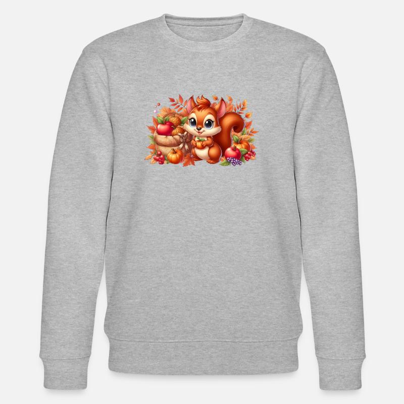 squirell autumn3 - Sweat bio CHANGER Stanley/Stella Unisexe - gris chiné