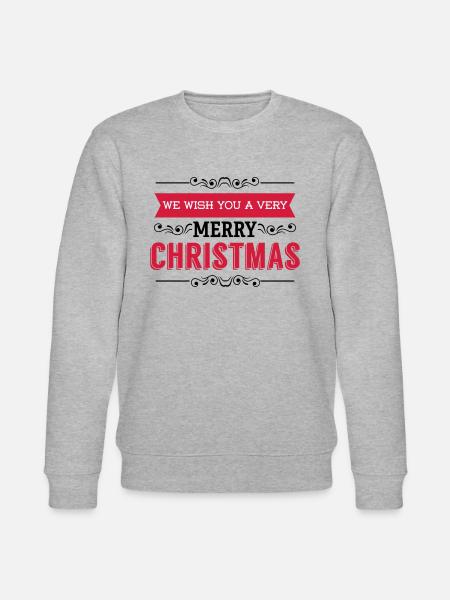 God jul julegave julen julen - Stanley/Stella økologisk unisex-sweatshirt CHANGER  - grå meleret