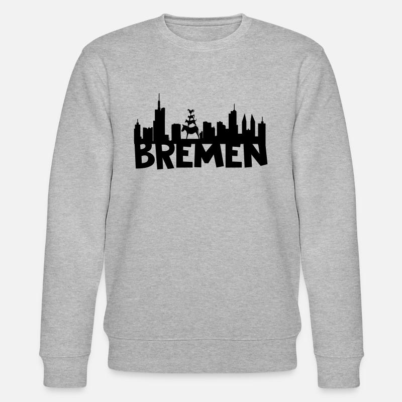 Brême horizon - Sweat bio CHANGER Stanley/Stella Unisexe - gris chiné