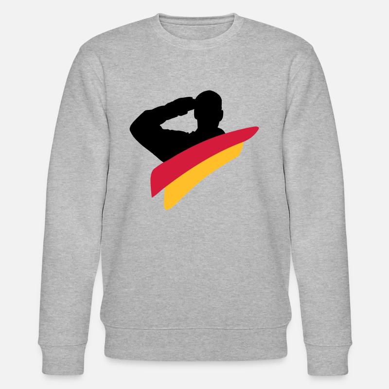 Veteran Deutschland Logo - Stanley/Stella Unisex Bio-Sweatshirt CHANGER  - Grau meliert