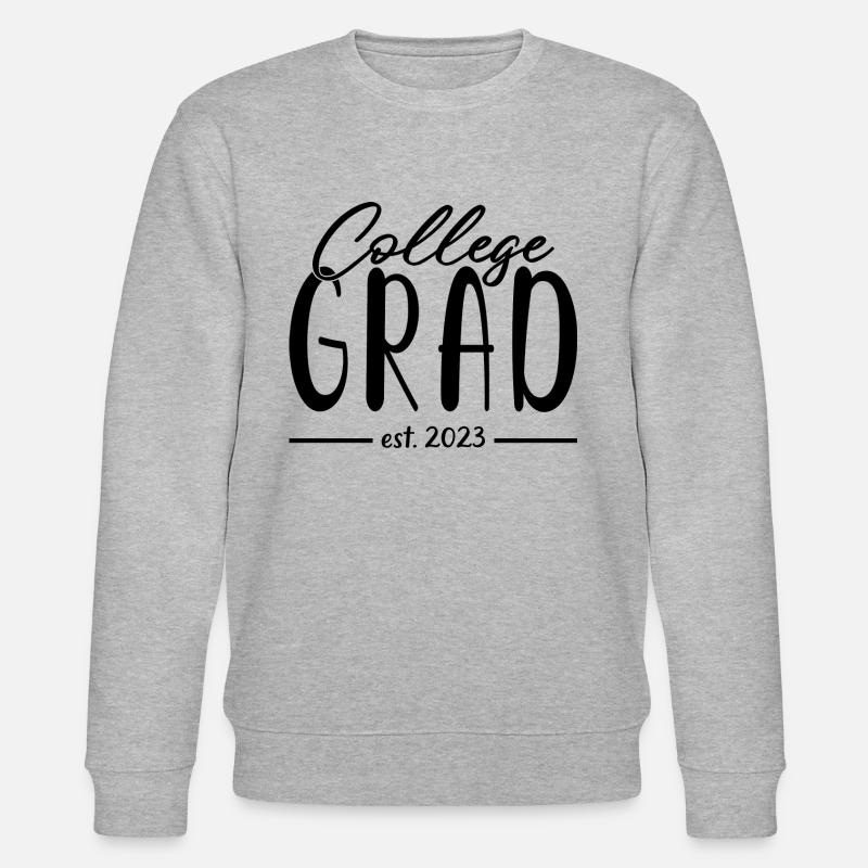 College Grad Est. 2023 Abschlussfeier - Stanley/Stella Unisex Bio-Sweatshirt CHANGER  - Grau meliert