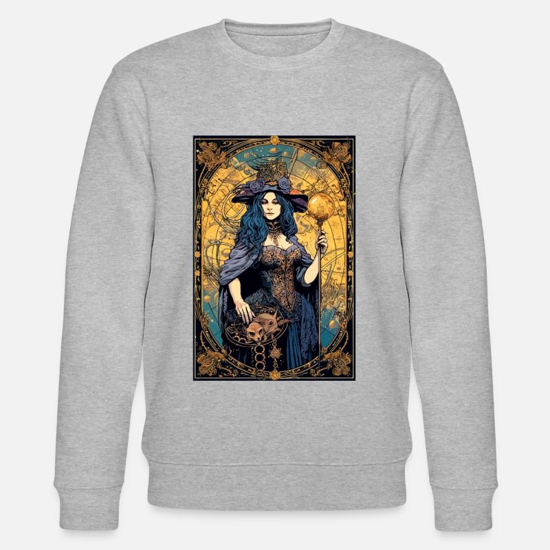 Sorcière de Tarot - Sweat bio CHANGER Stanley/Stella Unisexe - gris chiné