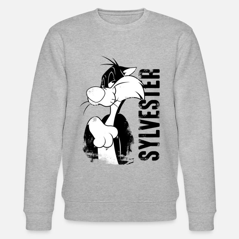 Looney Tunes Sylvester - Stanley/Stella Unisex Bio-Sweatshirt CHANGER  - Grau meliert