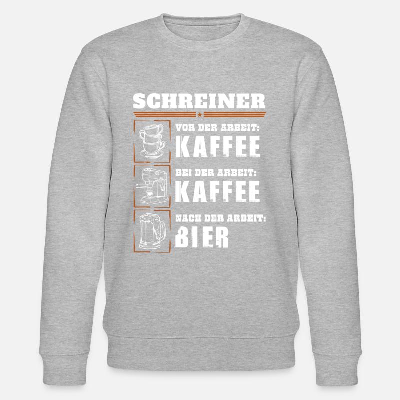 Mon quotidien de menuisier - Sweat bio CHANGER Stanley/Stella Unisexe - gris chiné