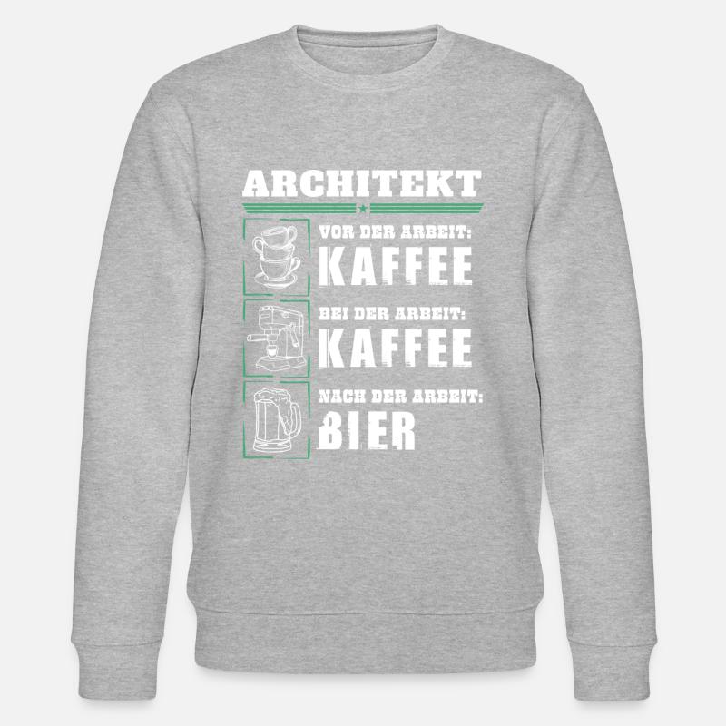 Mon quotidien d'architecte - Sweat bio CHANGER Stanley/Stella Unisexe - gris chiné