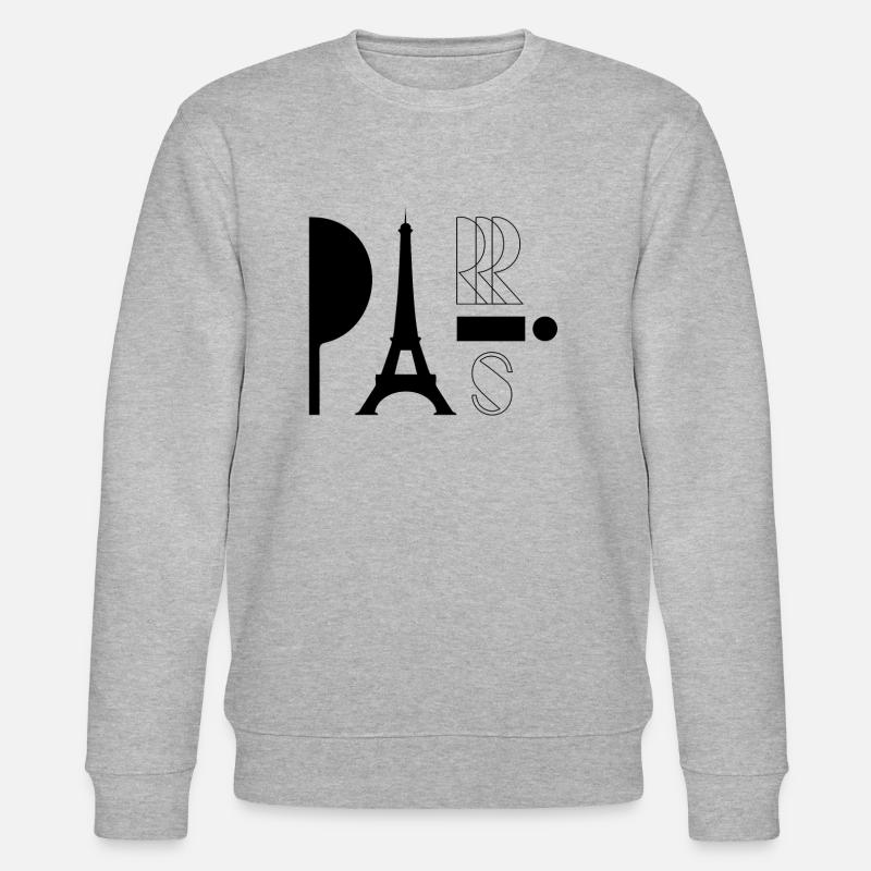 Paris - Stanley/Stella Unisex Bio-Sweatshirt CHANGER  - Grau meliert