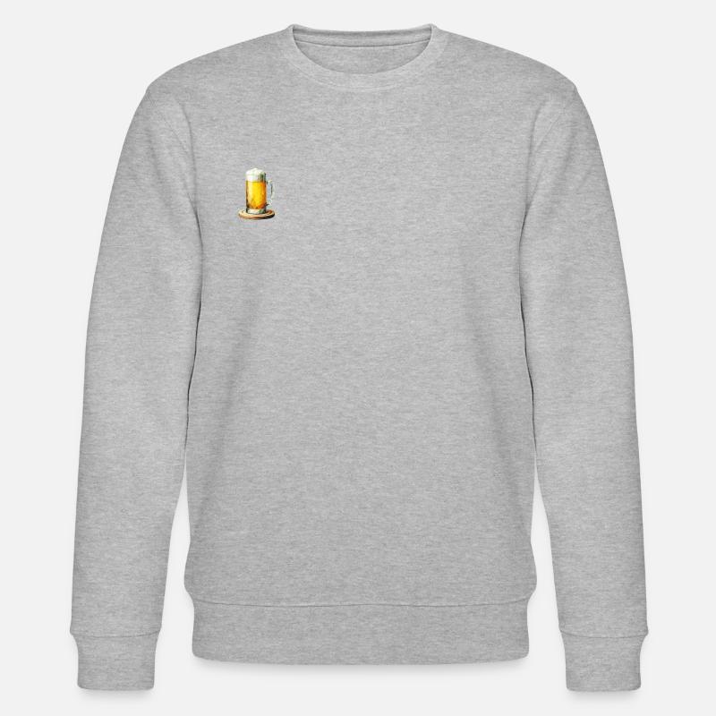 Bierkrug Polygon - Stanley/Stella Unisex Bio-Sweatshirt CHANGER  - Grau meliert