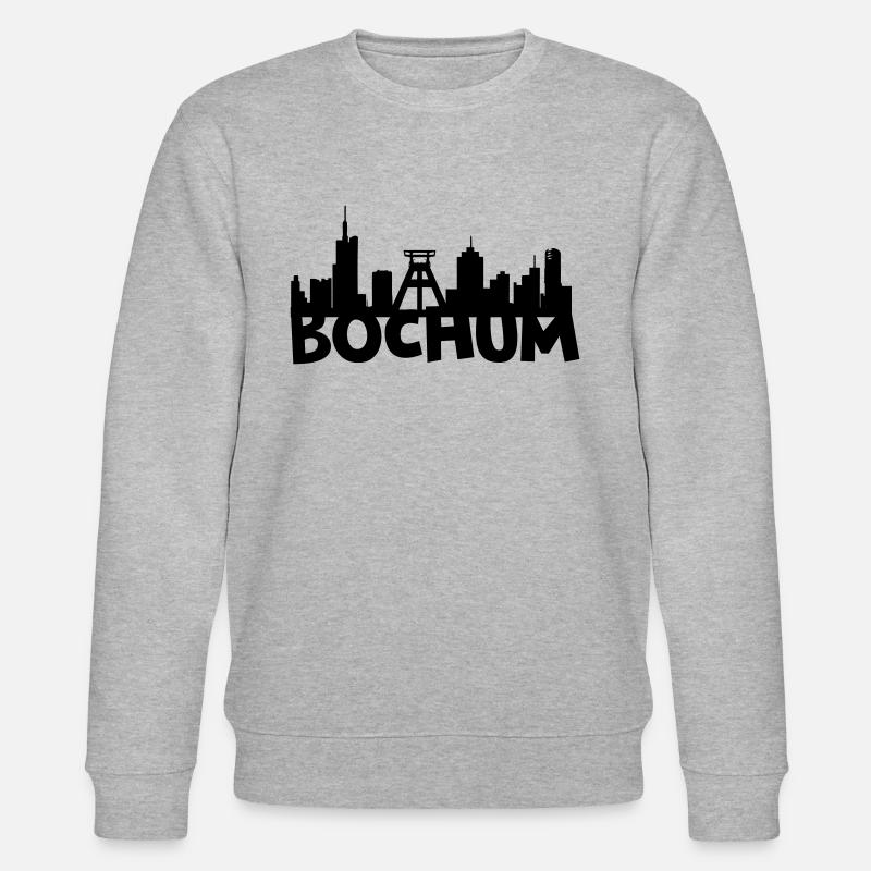 Bochum Skyline - Stanley/Stella Unisex Bio-Sweatshirt CHANGER  - Grau meliert