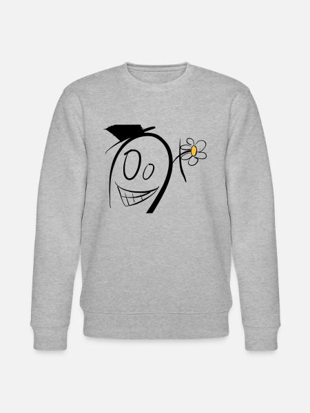 Crazy male - Stanley/Stella CHANGER Unisex Organic Sweatshirt - heather grey
