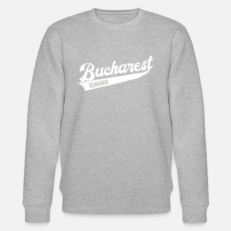 Bucharest, Romania - Stanley/Stella Unisex Bio-Sweatshirt CHANGER  - Grau meliert