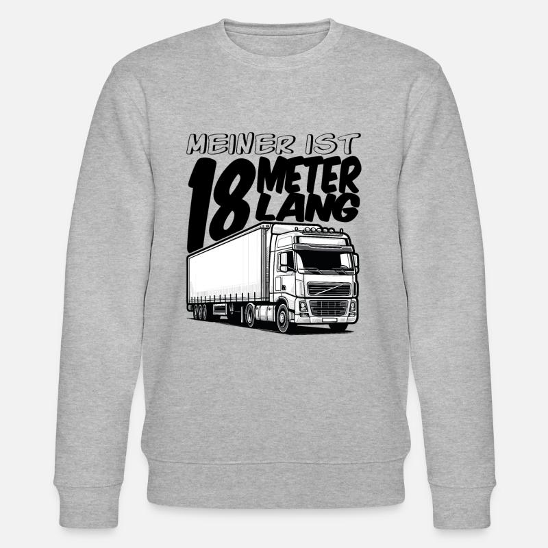LKW 18 Meter - Stanley/Stella Unisex Bio-Sweatshirt CHANGER  - Grau meliert