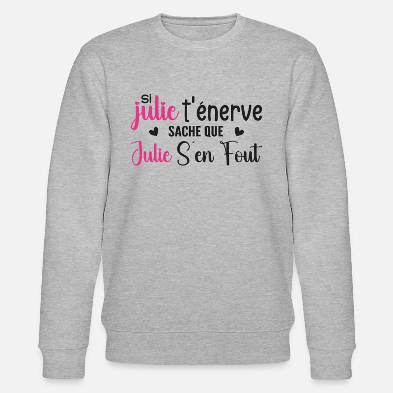 Julie - Stanley/Stella Unisex Bio-Sweatshirt CHANGER  - Grau meliert