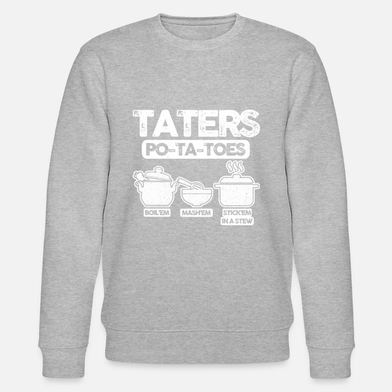 Pommes De Terre Taters - Sweat bio CHANGER Stanley/Stella Unisexe - gris chiné