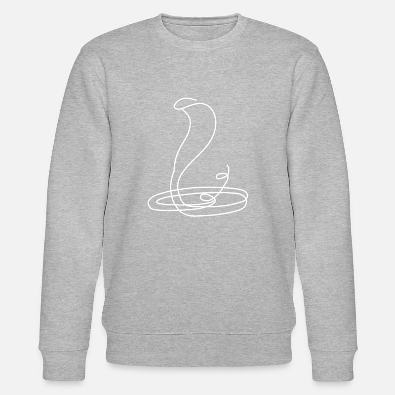 dessin Cobra - Sweat bio CHANGER Stanley/Stella Unisexe - gris chiné