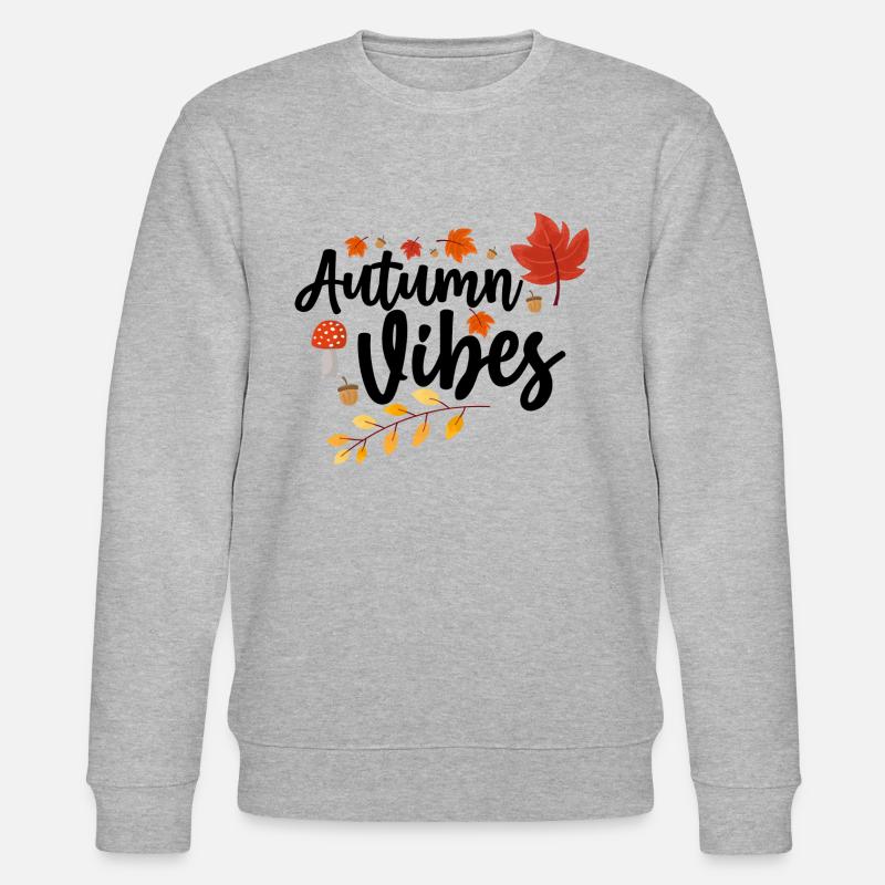 Herbst Vibes - Stanley/Stella Unisex Bio-Sweatshirt CHANGER  - Grau meliert