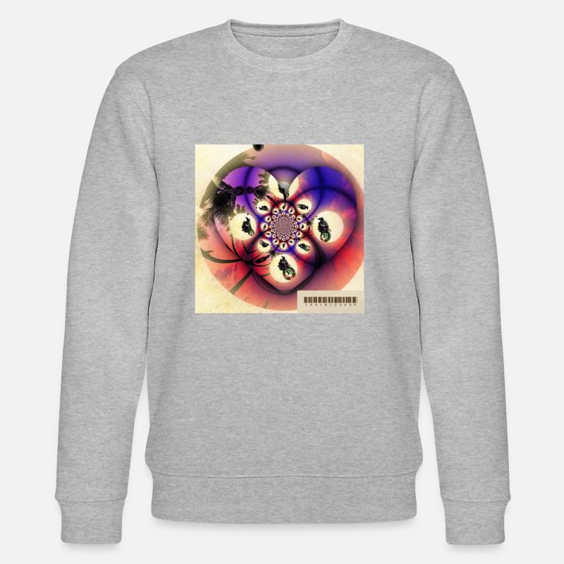 70's Moped/Motorroller - Stanley/Stella Unisex Bio-Sweatshirt CHANGER  - Grau meliert